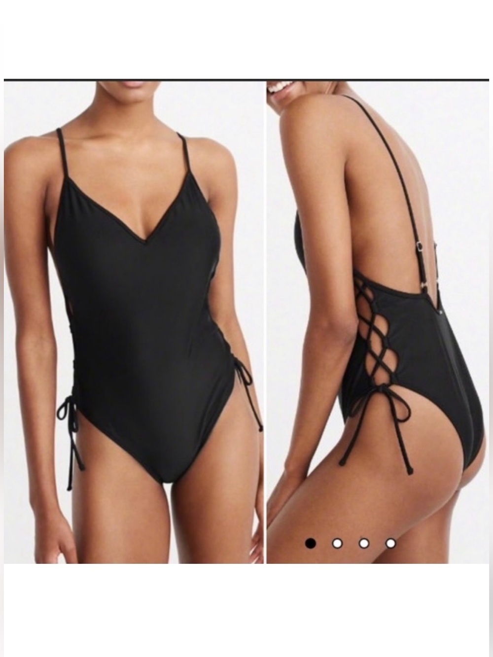 Abercrombie & Fitch Women’s Black Sexy Cheeky Black Swim Size Medium